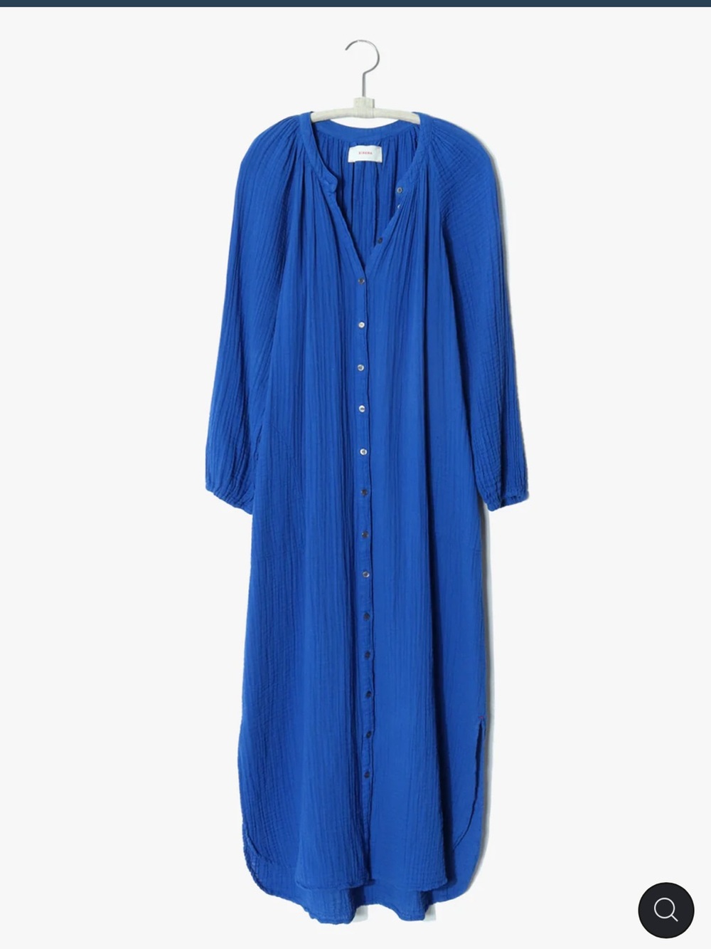 Xirena Irys Dress Sea Blue size small 100% cotton VGUC